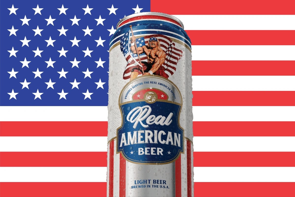 Real American Beer American-Style Lager 25oz