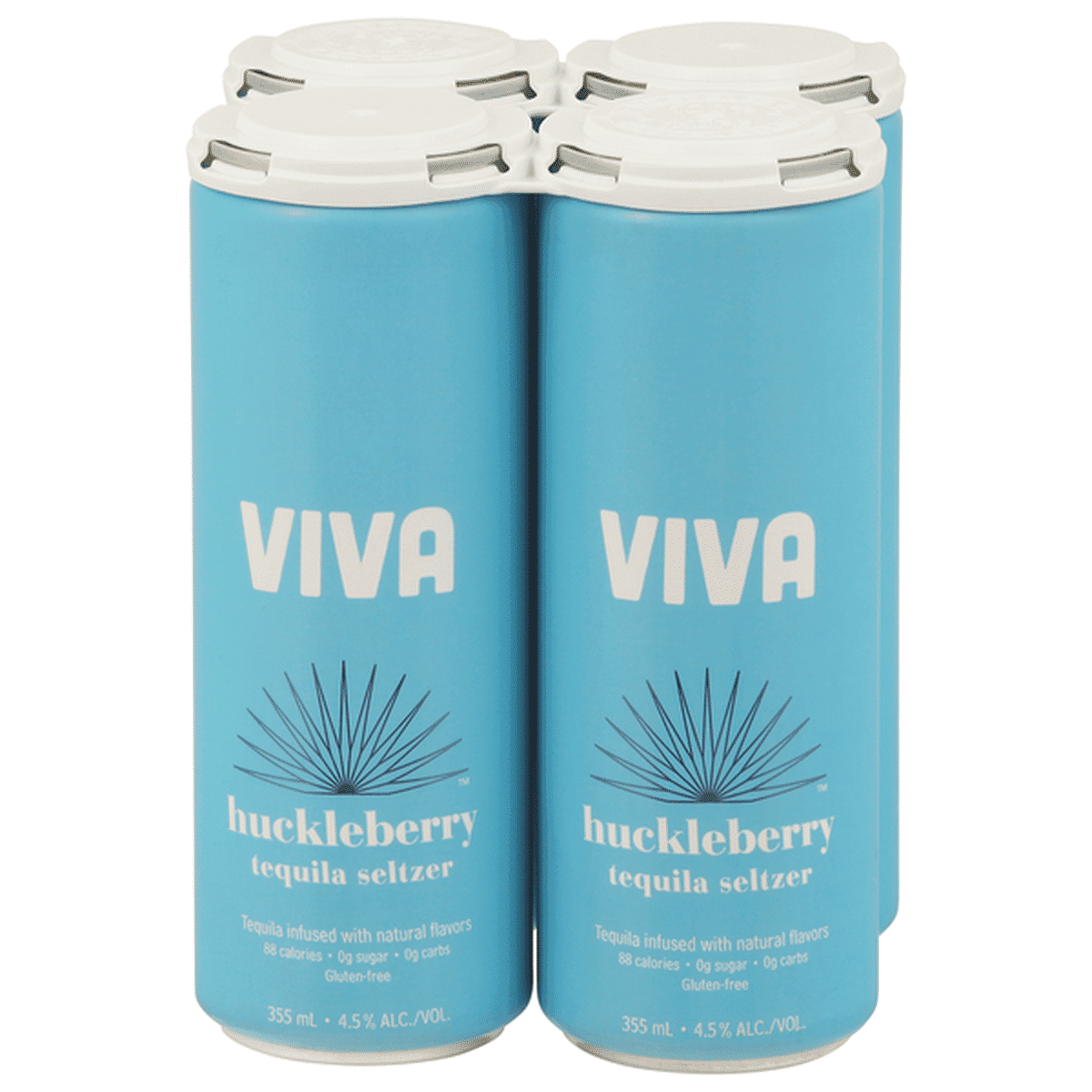 VIVA HUCKLEBERRY TEQUILA SELTZER 4PK