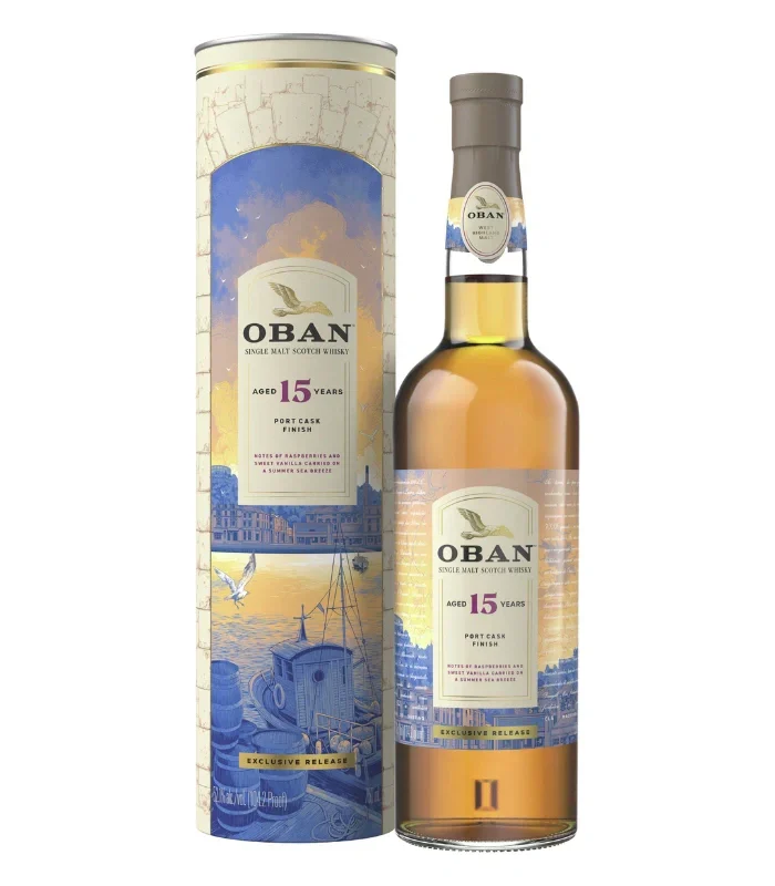 Oban 15 Year Port Cask Finish Single Malt Scotch Whiskey 750mL