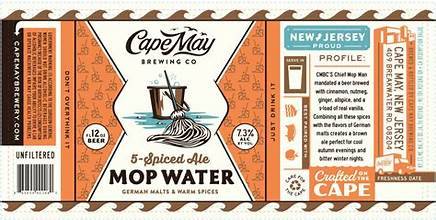 CAPE MAY MOP WATER 6 PACK 12CAN