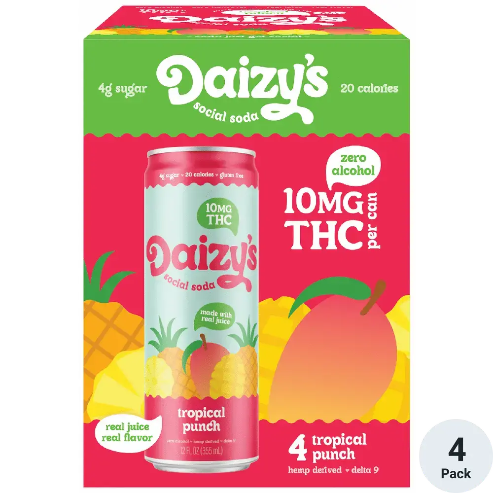 DAIZY'S TROPICAL PUNCH 10MG THC 4PK