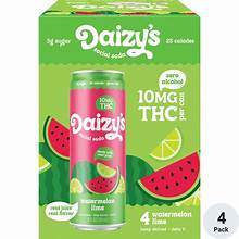 DAIZY'S WATERMELON LIME 10MG THC 4PK
