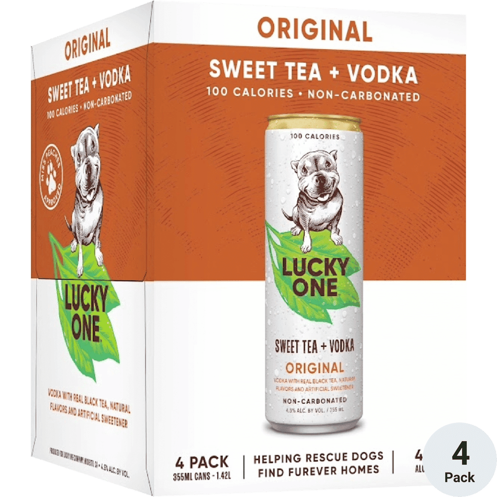 LUCKY ONE SWEET TEA & VODKA 4PK CANS