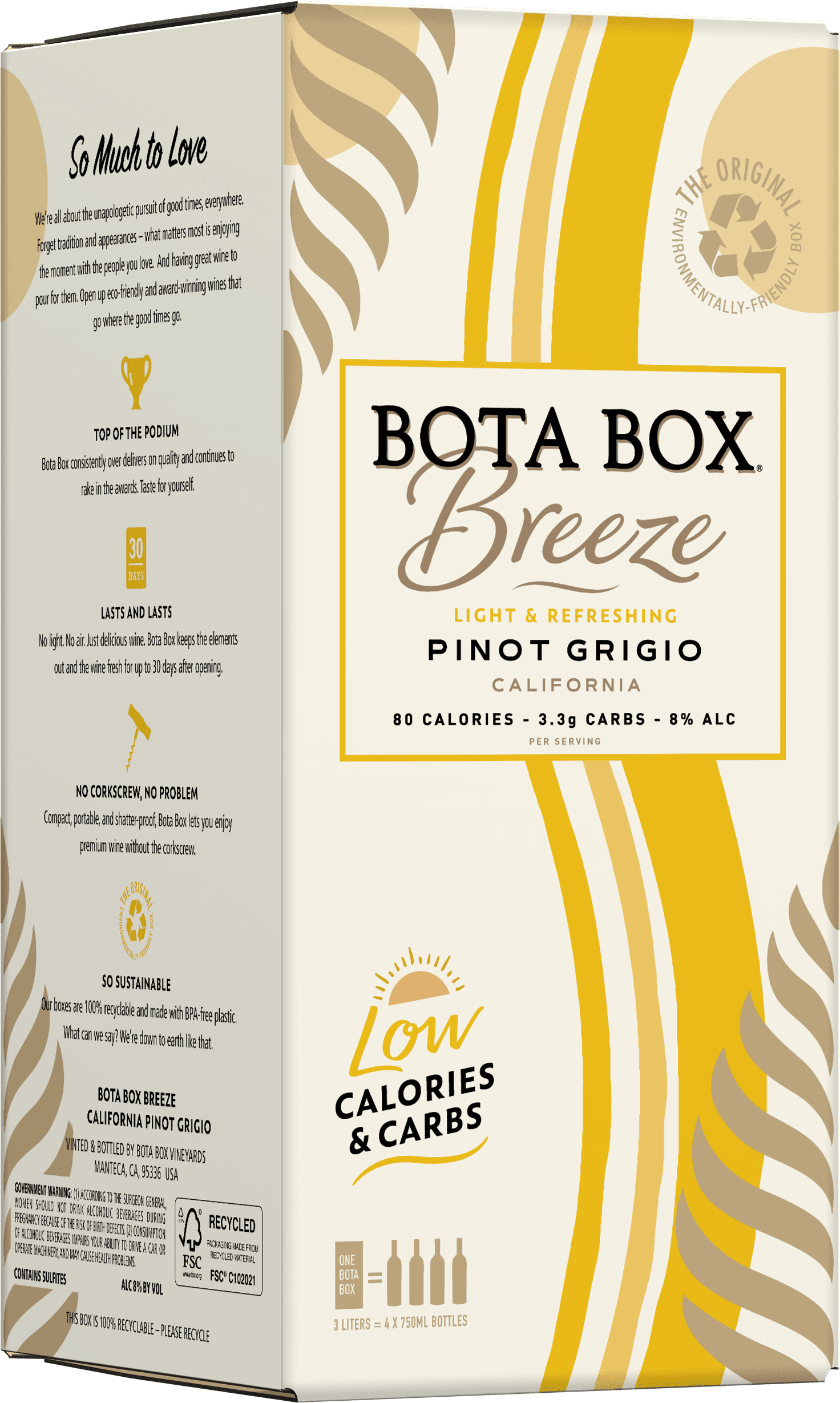 BOTA BOX BREEZE PINOT GRIGIO 3L