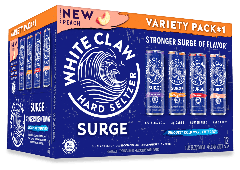 WHITE CLAW SURGE VARIETY #1 12PK 12OZ