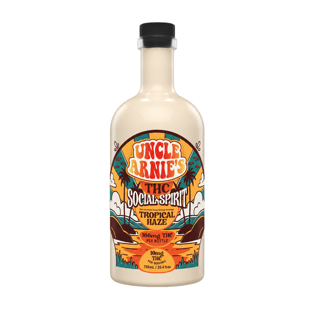 UNCLE ARNIE'S SOCIAL-SPIRIT TROPICAL HAZE 10MG THC 750ML