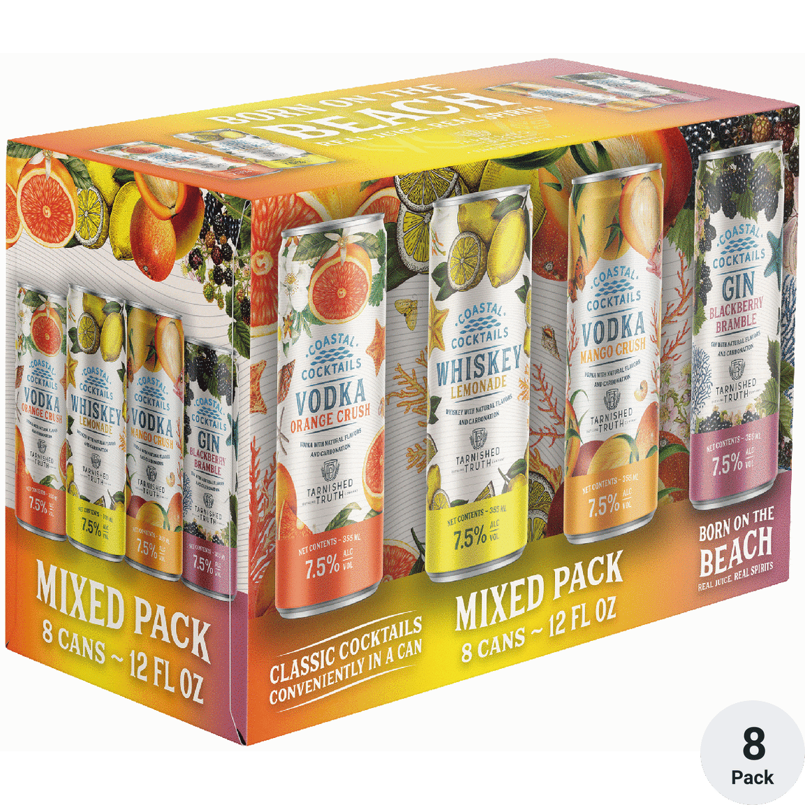 COASTAL COCKTAILS 8PK VARIETY TROPICAL
