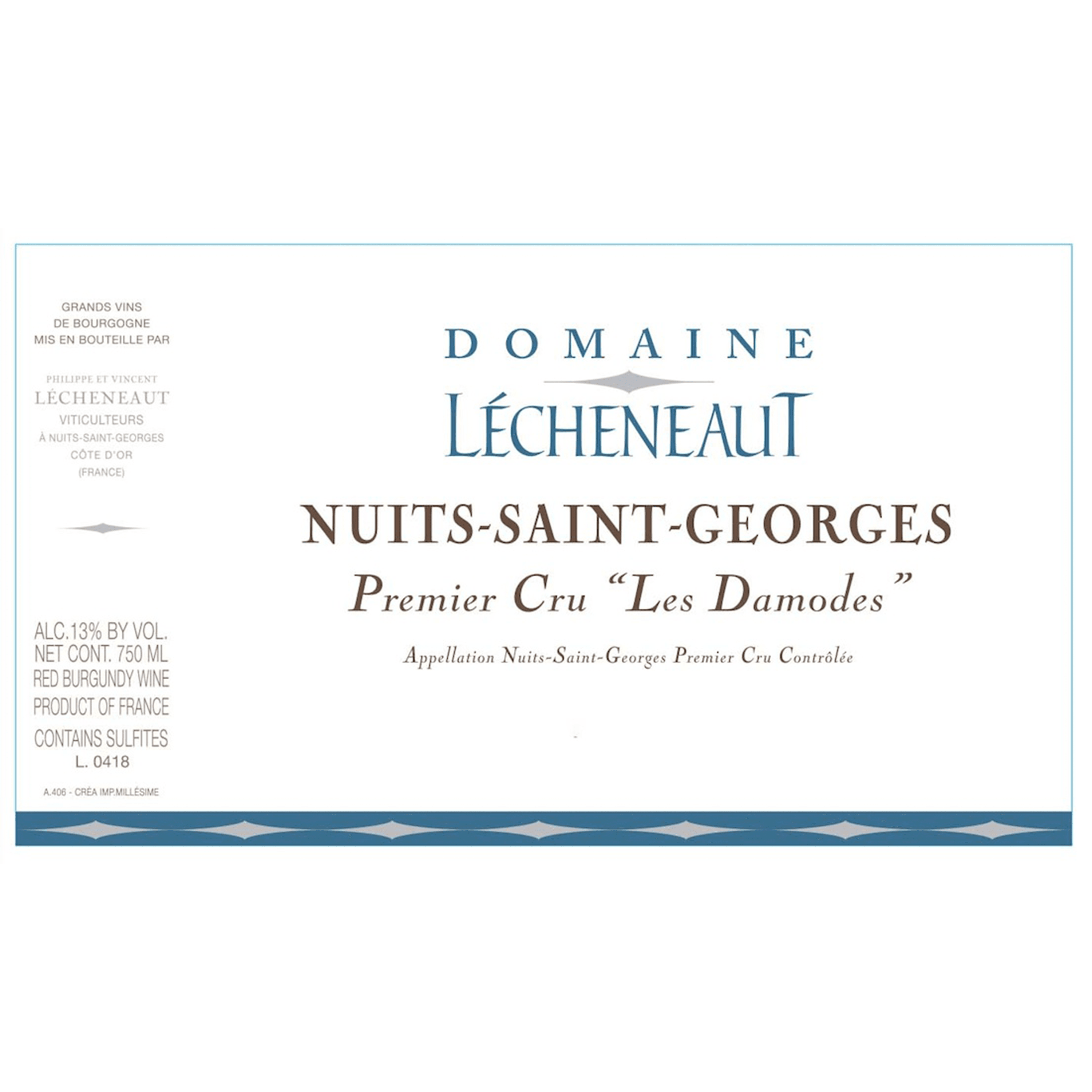 DOMAINE LECHENEAUT NUIT-SAINT-GEORGES "LES DAMODES " 2019 750ML
