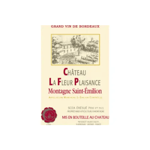 CHATEAU LA FLEUR PLAISANCE 2020 MONTAGNE SAINT EMILION 750ML